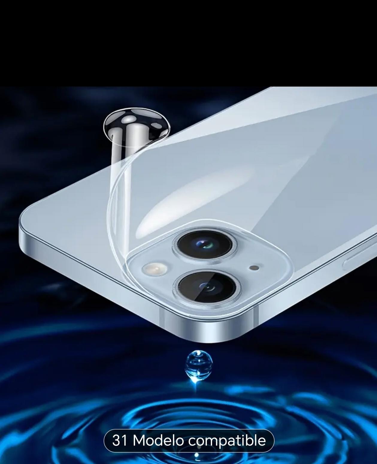 Juego de dos protectores de pantalla de hidrogel