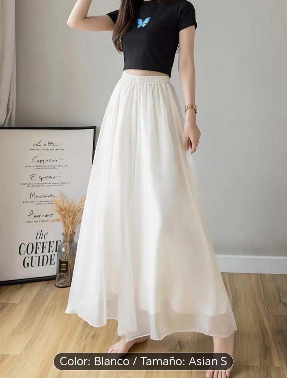 Pantalon Casuales de chiffon para mujer con