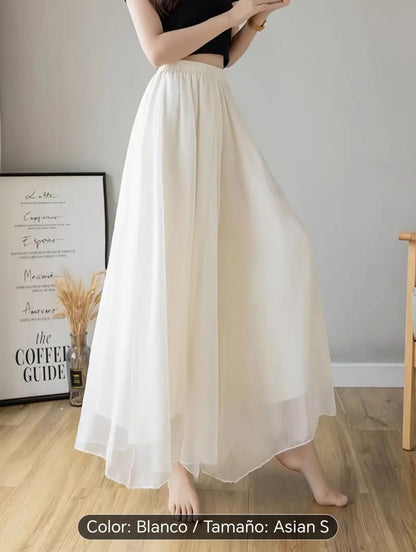 Pantalon Casuales de chiffon para mujer con