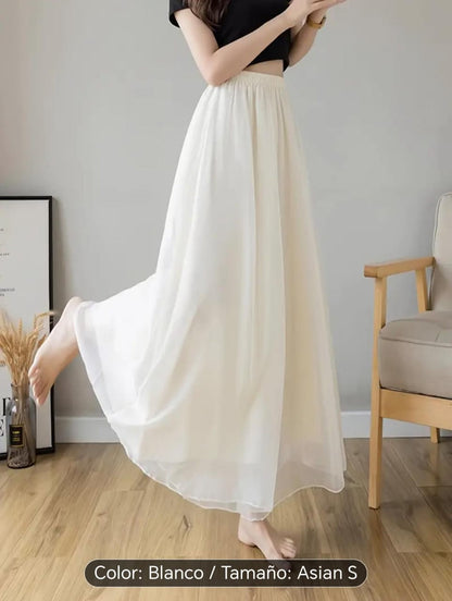 Pantalon Casuales de chiffon para mujer con