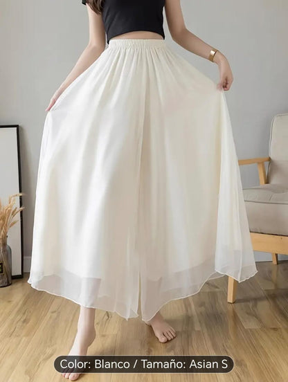 Pantalon Casuales de chiffon para mujer con